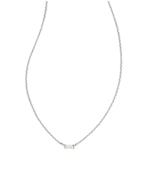 Kendra Scott Juliette Pendant Necklace - Silver Dichroic Glass