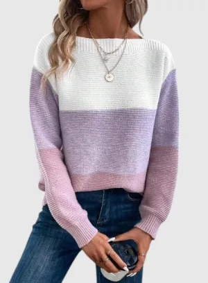 Kim™ | Elegant Tri-Colour Sweater