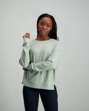 Ladies Open Plain Fleece - Mint