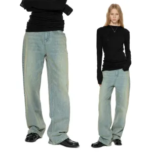 Light Blue Straight-Leg Jeans