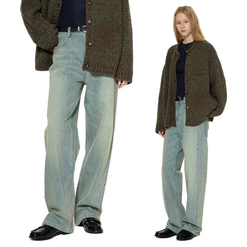 Light Blue Straight-Leg Jeans