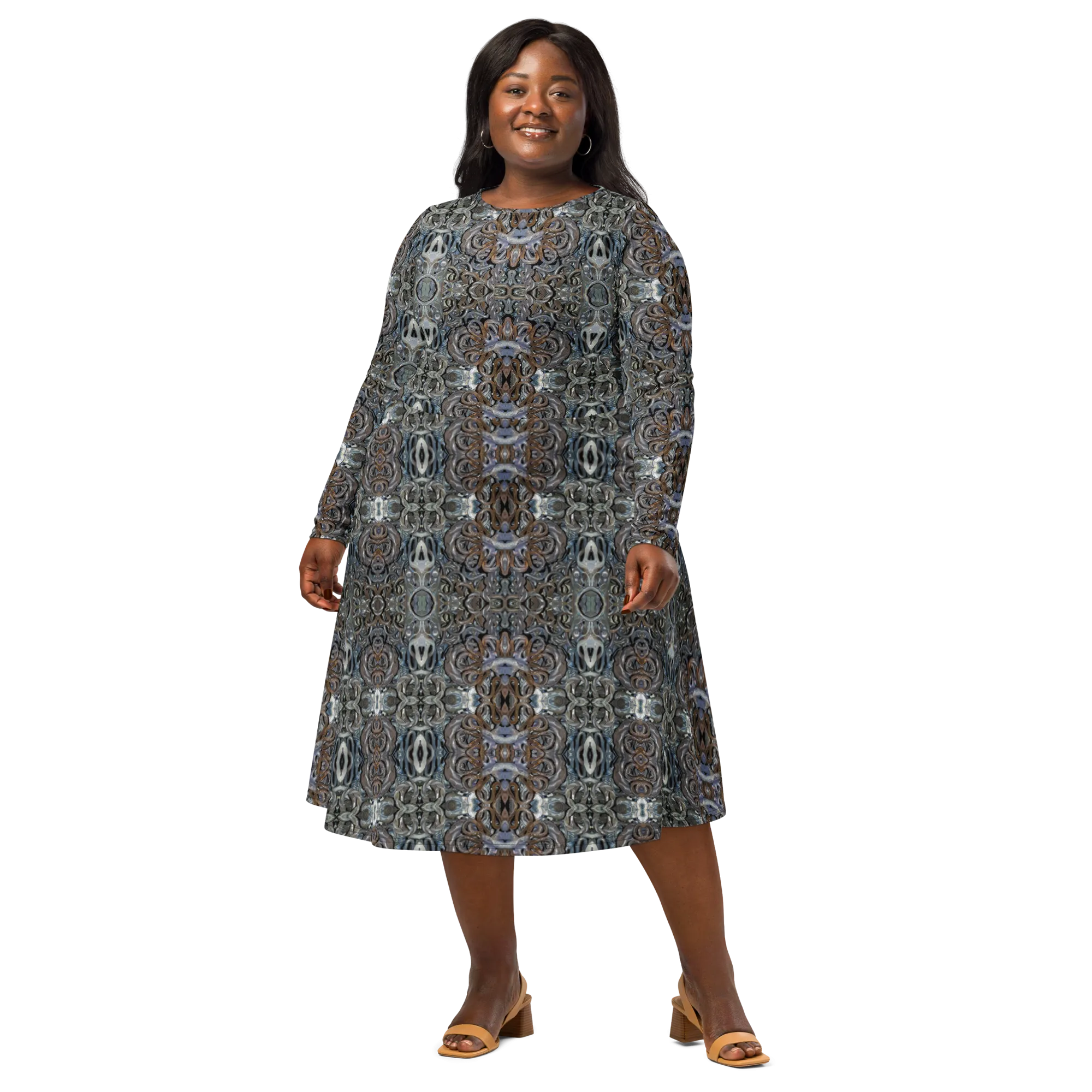 Long Sleeve Midi Dress (Her/Muliebris)(Grail Night Hoard Virtus 8.5) RJSTHS2022 RJS