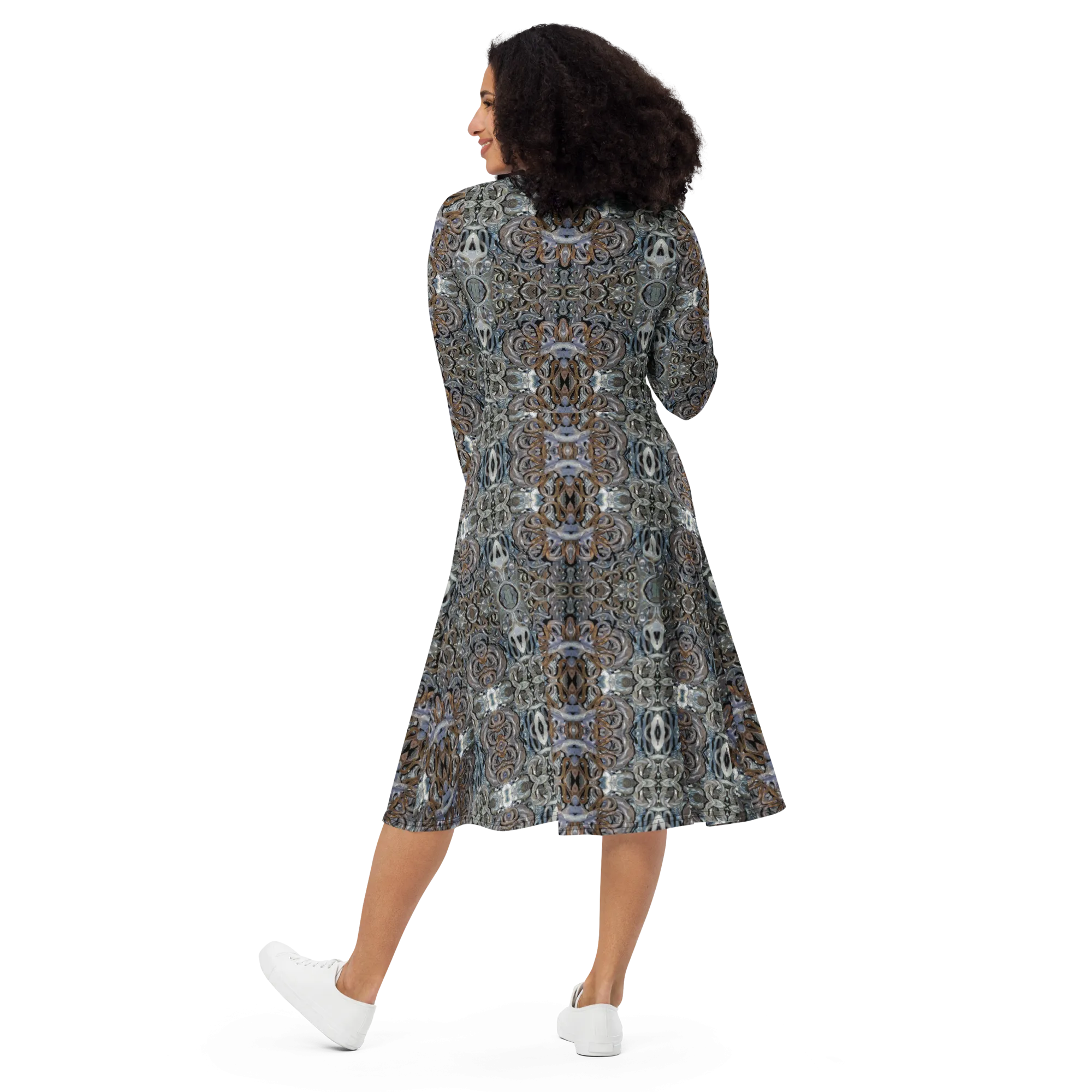 Long Sleeve Midi Dress (Her/Muliebris)(Grail Night Hoard Virtus 8.5) RJSTHS2022 RJS