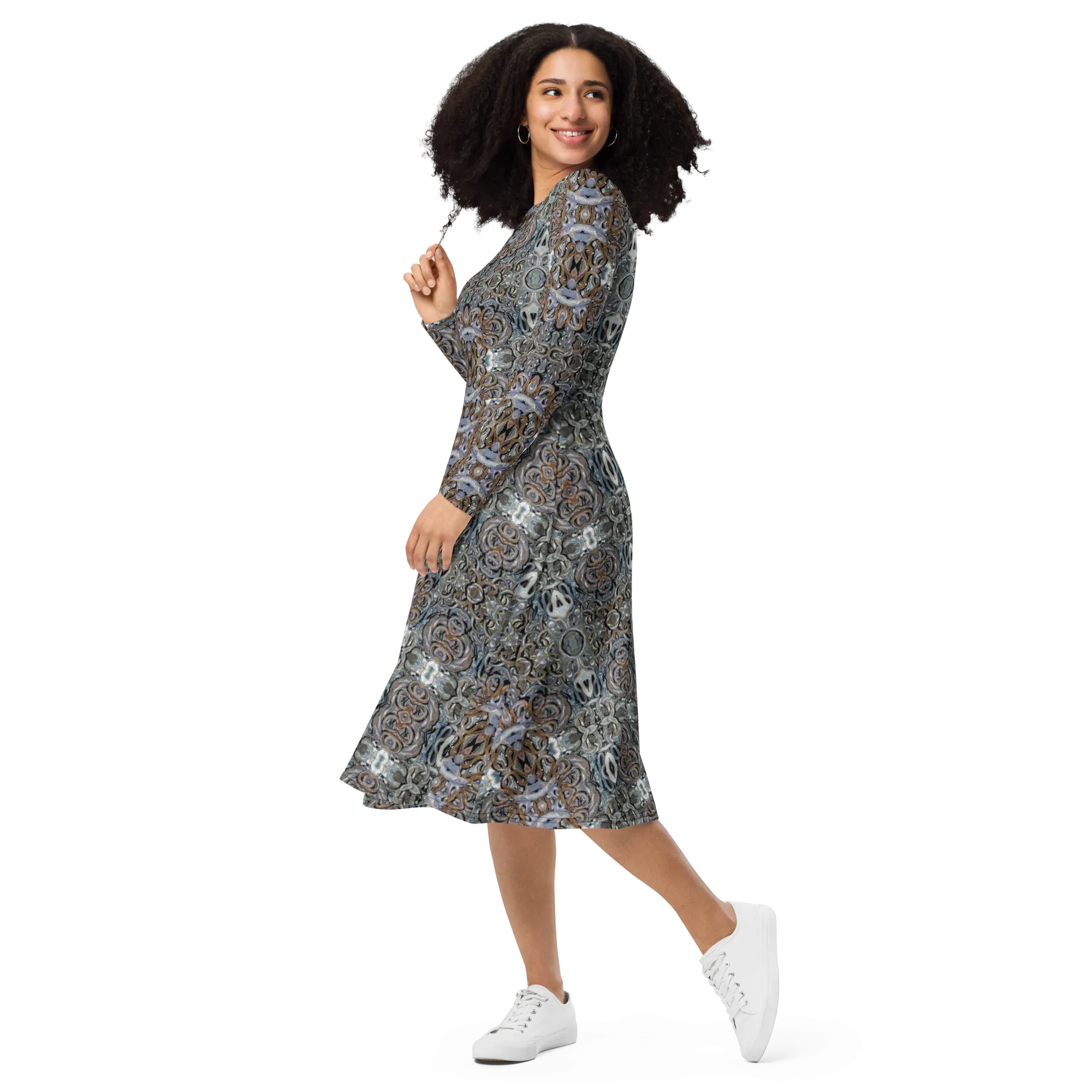 Long Sleeve Midi Dress (Her/Muliebris)(Grail Night Hoard Virtus 8.5) RJSTHS2022 RJS
