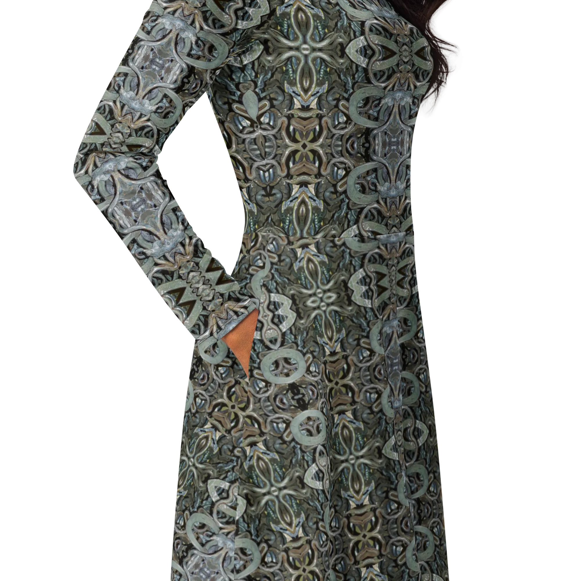 Long Sleeve Midi Dress (Her/Muliebris)(Grail Night Hoard Virtus 8.7) RJSTHS2022 RJS