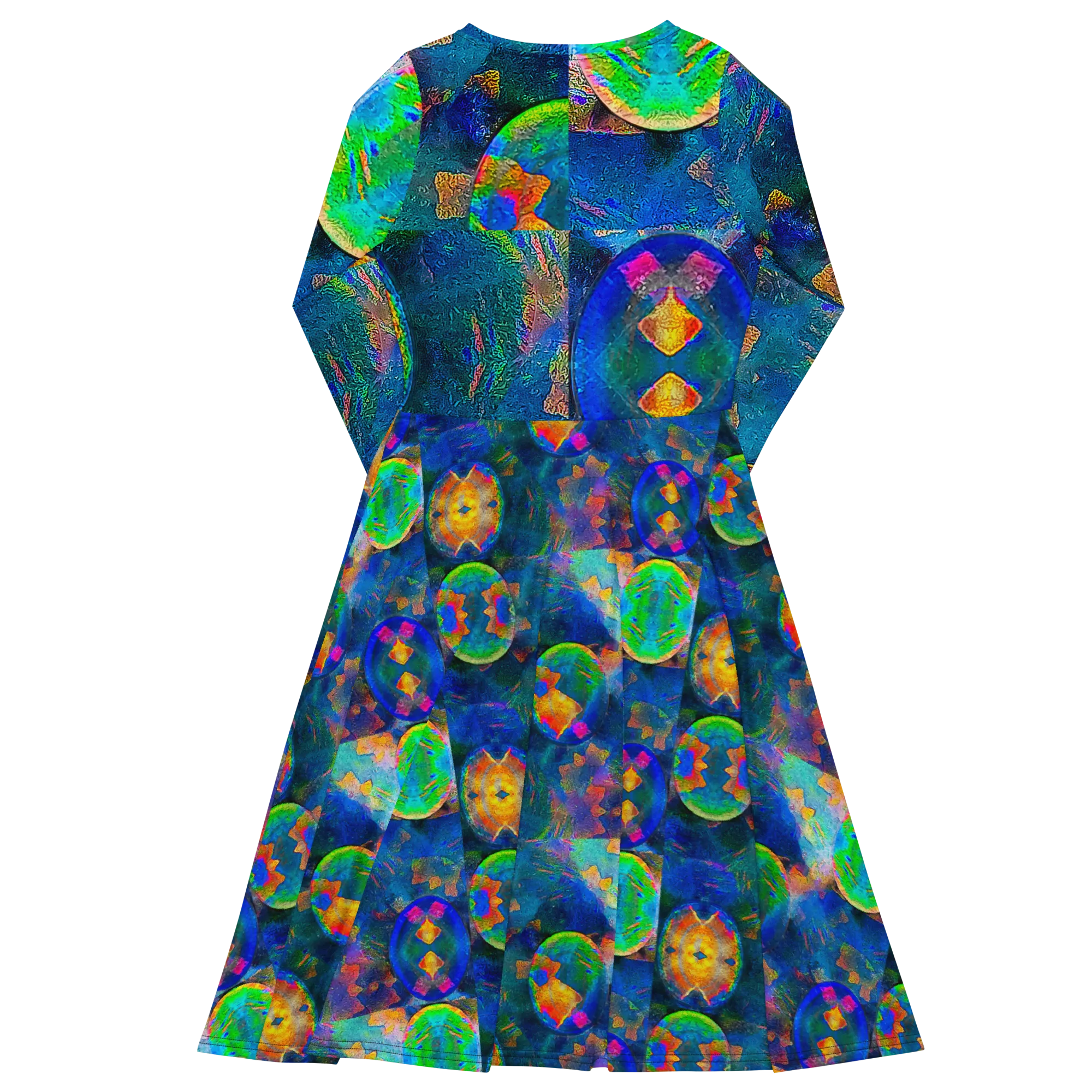 Long Sleeve Midi Dress (Her/Muliebris)(Opal Skies Cantus Primus) RJSTHs2024 RJS