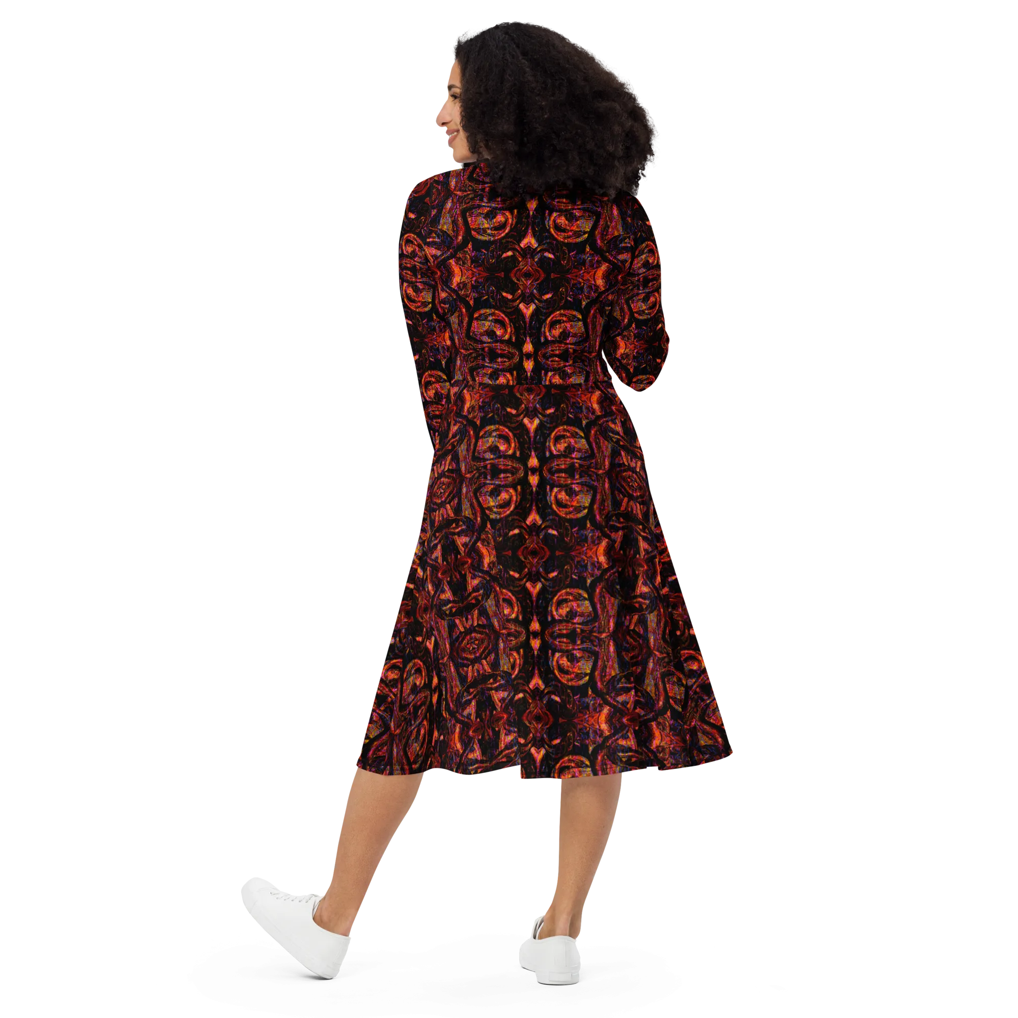 Long Sleeve Midi Dress (Her/Muliebris)(Pure Candy GNHV8.2.1 Blue Logo@Alchemic) RJSTHS2022 RJS