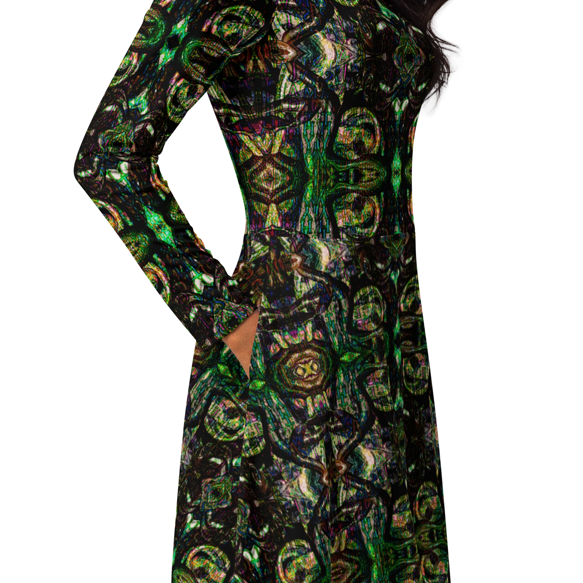 Long Sleeve Midi Dress (Her/Muliebris)(Pure Candy GNHV8.2.1 Purple Logo@Alchemic) RJSTHS2022 RJS