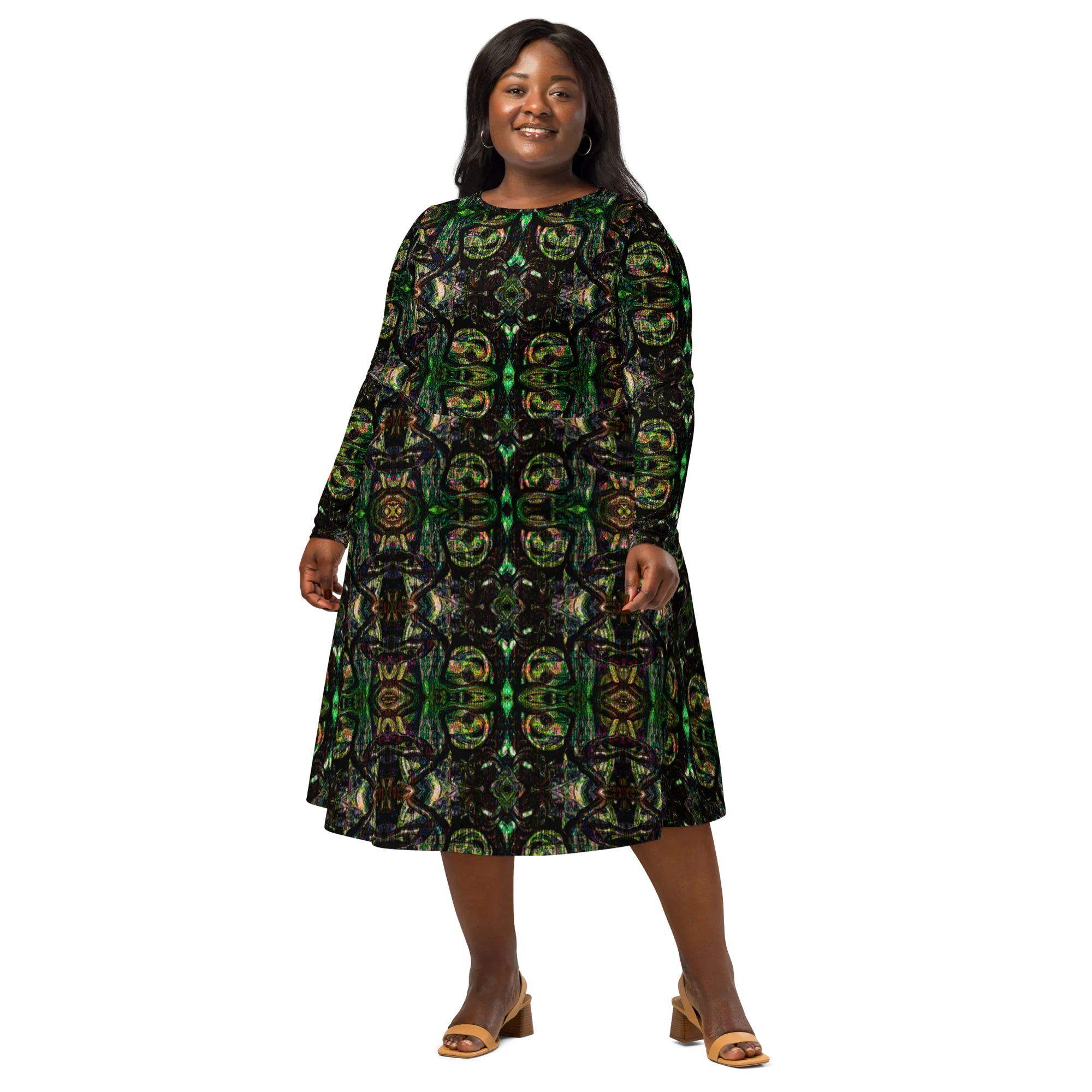 Long Sleeve Midi Dress (Her/Muliebris)(Pure Candy GNHV8.2.1 Purple Logo@Alchemic) RJSTHS2022 RJS