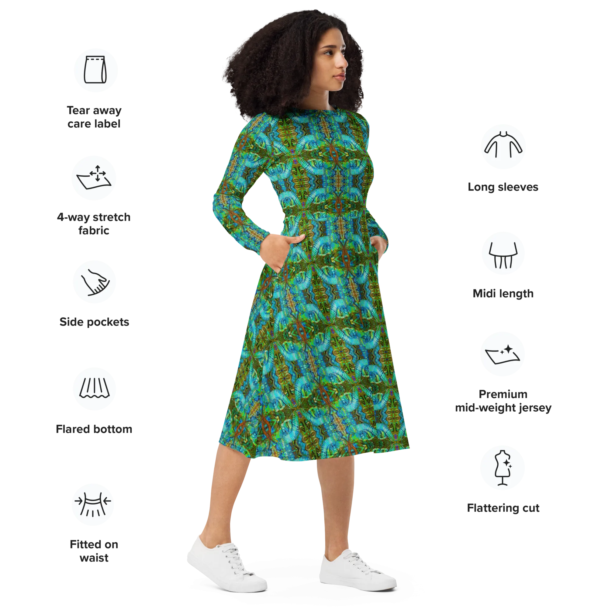 Long Sleeve Midi Dress (Her/Muliebris)(Pure Candy RJSTH@Alchemic) RJSTHS2022 RJS