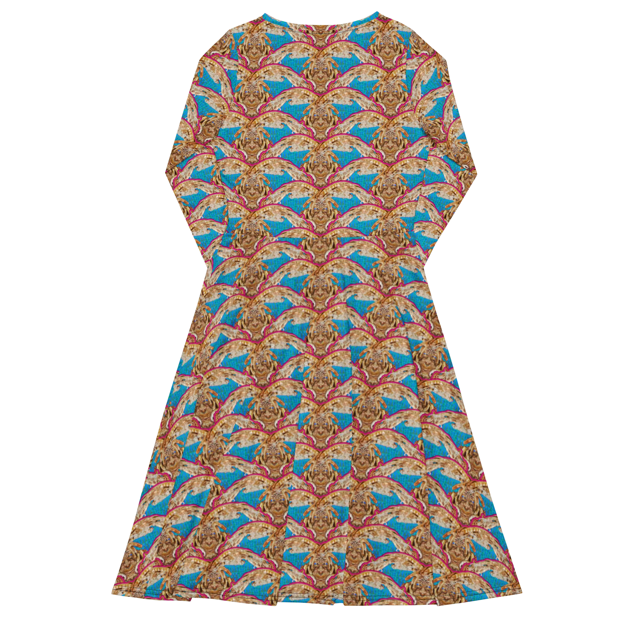 Long Sleeve Midi Dress (Her/Muliebris)(Rind#11 Ouroboros Butterfly Blue Logo) RJSTHS2022 RJS