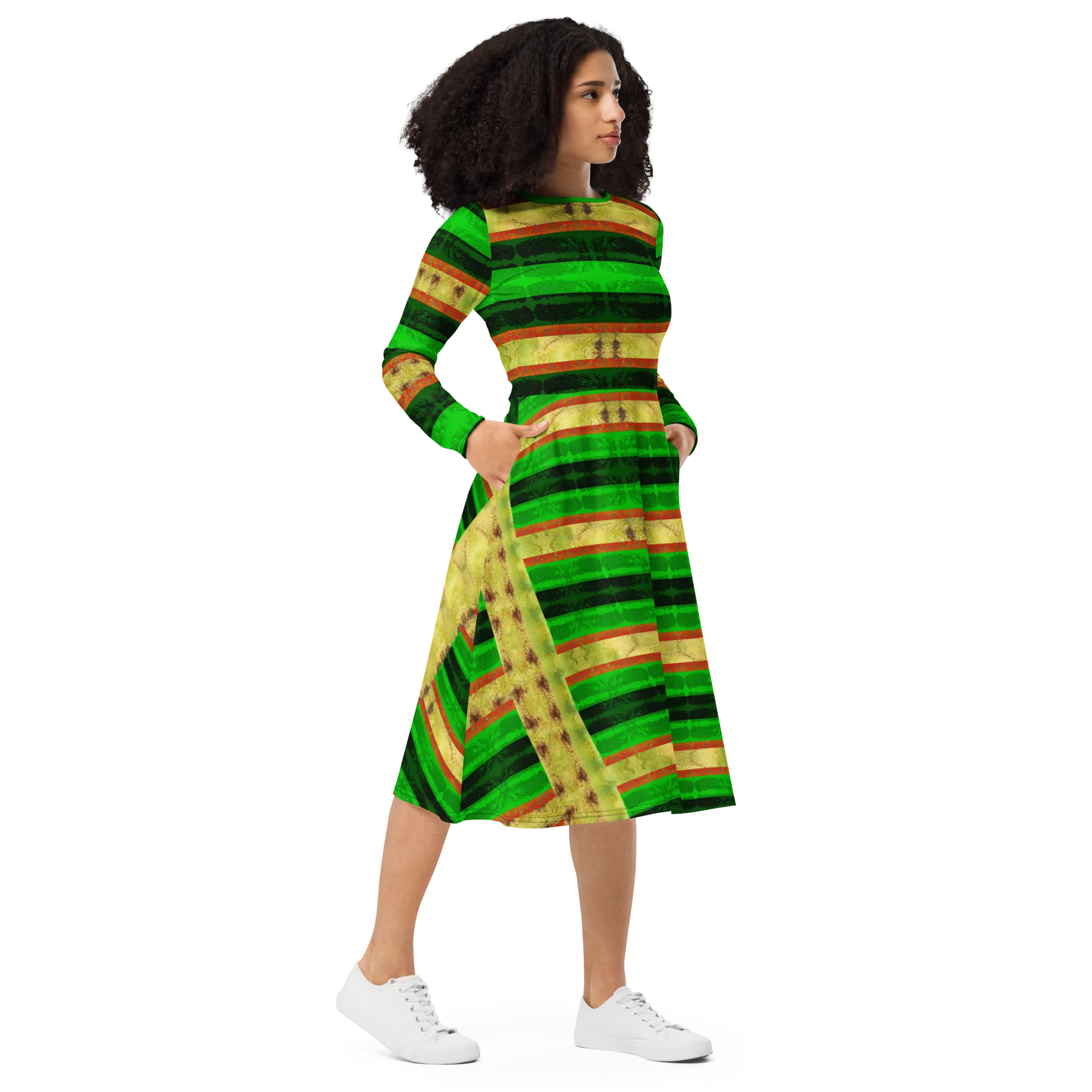 Long Sleeve Midi Dress (Her/Muliebris)(Rind#2 Rind Link) RJSTH@Fabric#2 RJSTHS2022 RJS