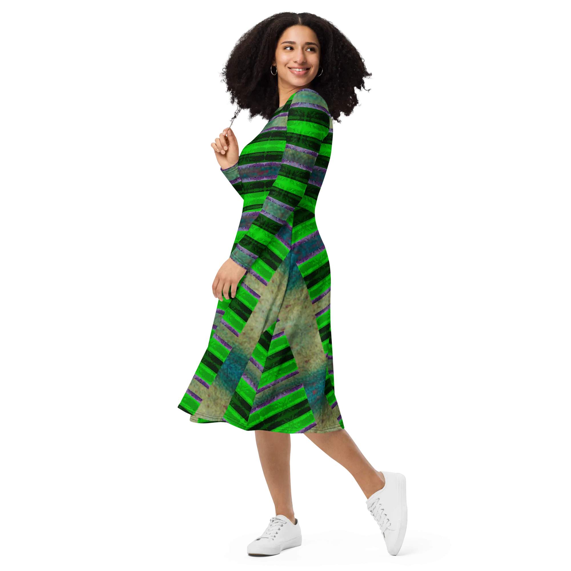 Long Sleeve Midi Dress (Her/Muliebris)(Rind#4 Rind Link) RJSTH@Fabric#4 RJSTHS2022 RJS