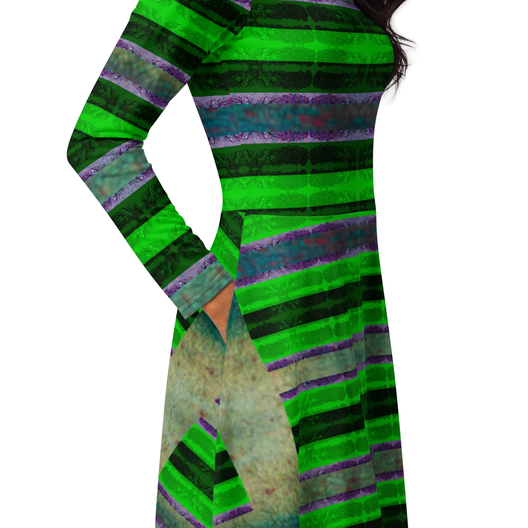 Long Sleeve Midi Dress (Her/Muliebris)(Rind#4 Rind Link) RJSTH@Fabric#4 RJSTHS2022 RJS