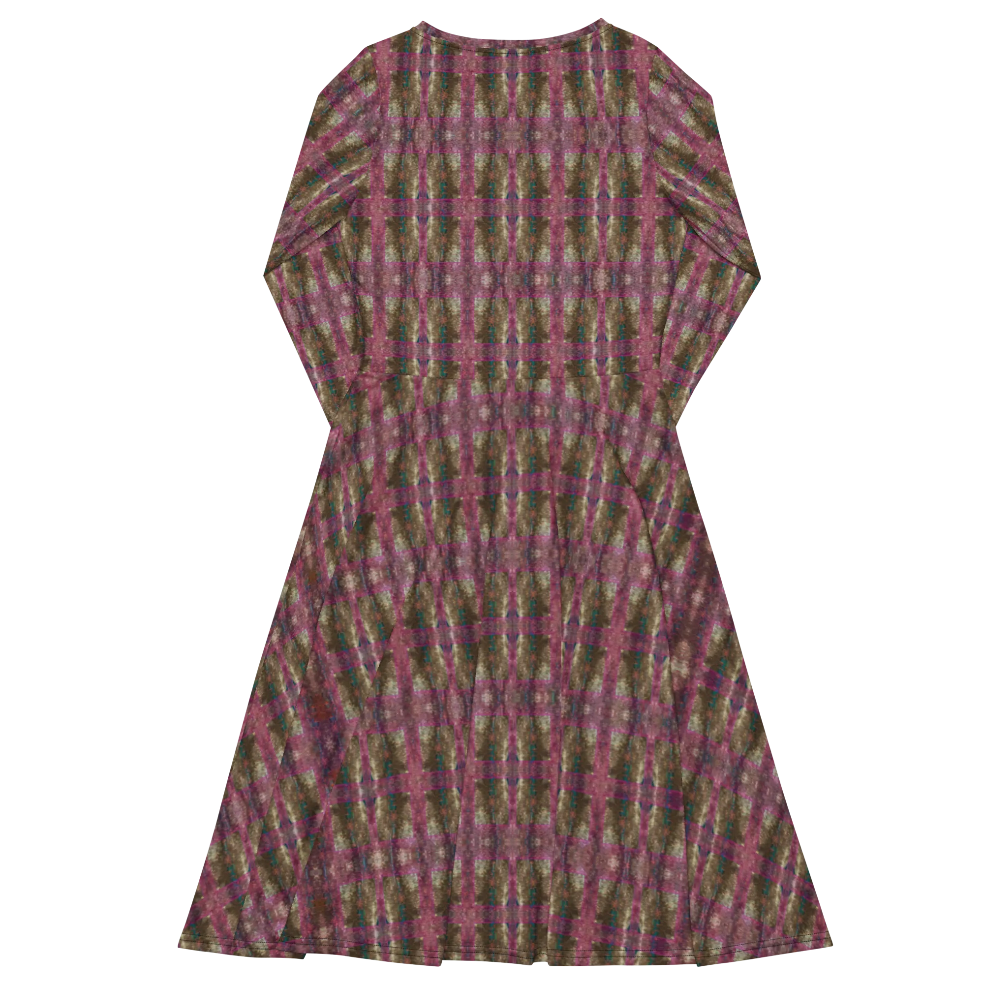 Long Sleeve Midi Dress (Her/Muliebris)(RJSTH@Fabric#6/PINK) RJSTHS2022 RJS