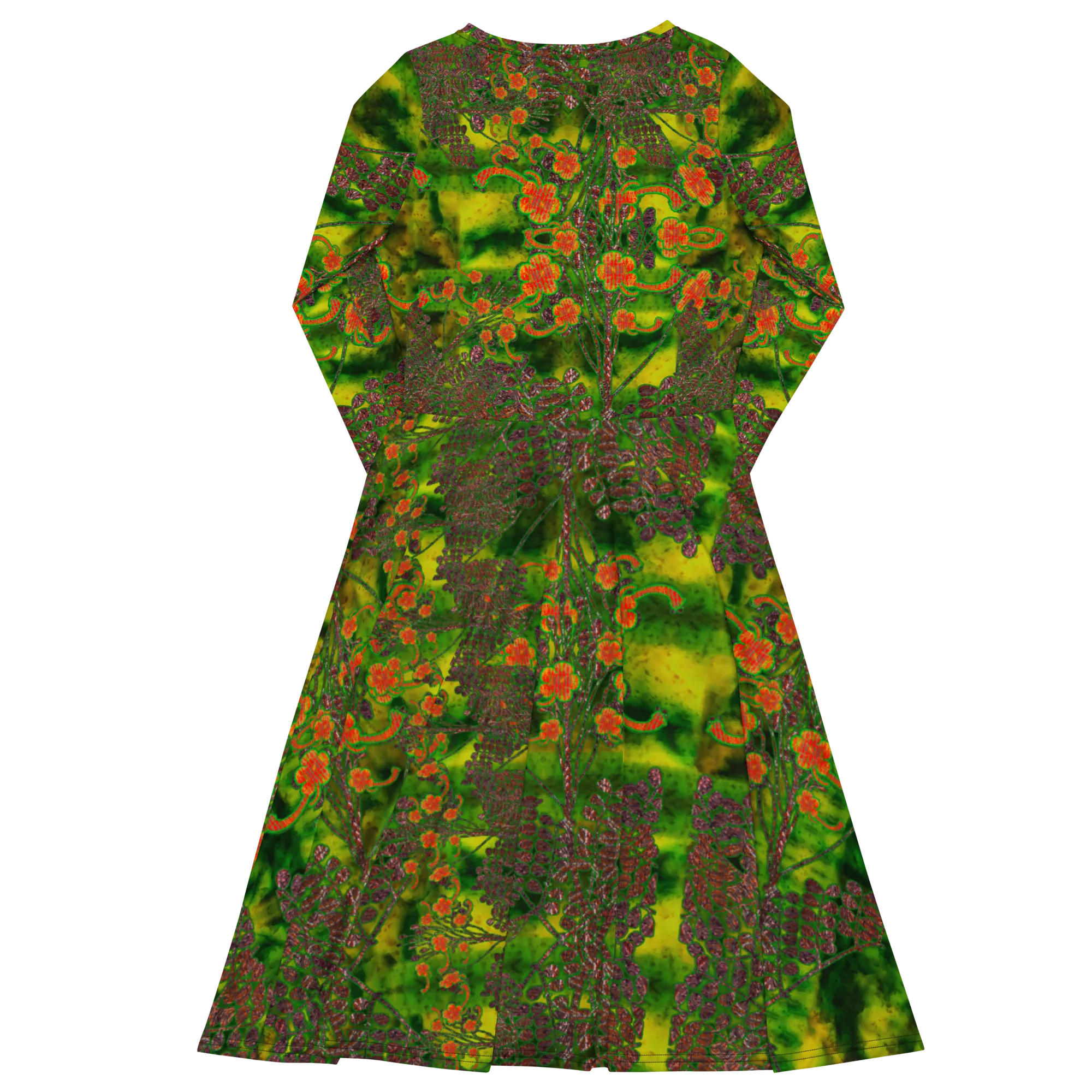 Long Sleeve Midi Dress (Her/Muliebris)(WindSong Flower) RJSTH@Fabric#3 RJSTHS2022 RJS