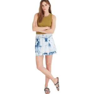 Madewell Rigid Denim A-Line Mini Skirt Tie-Dye Edition 32