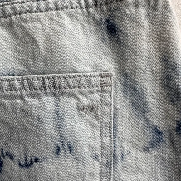 Madewell Rigid Denim A-Line Mini Skirt Tie-Dye Edition 32
