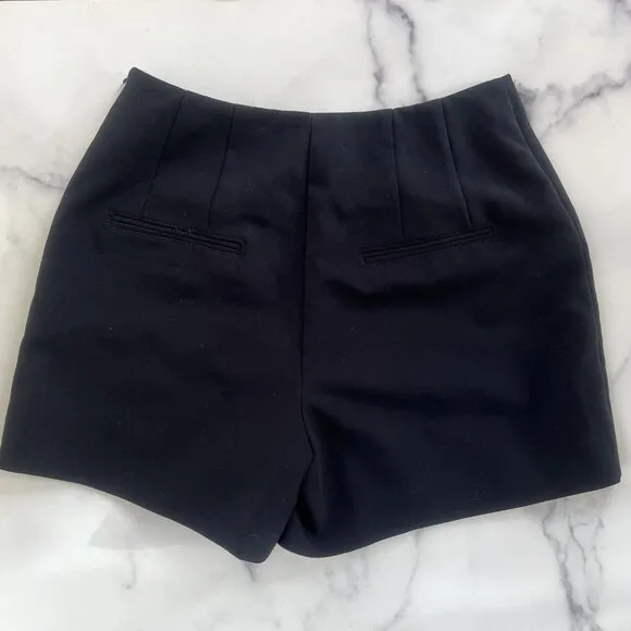 Maeve by Anthropologie Tailored Skort, Black, Size 4