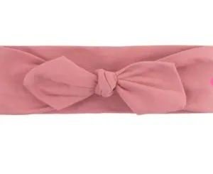 Mauve Knotted Bow Headband