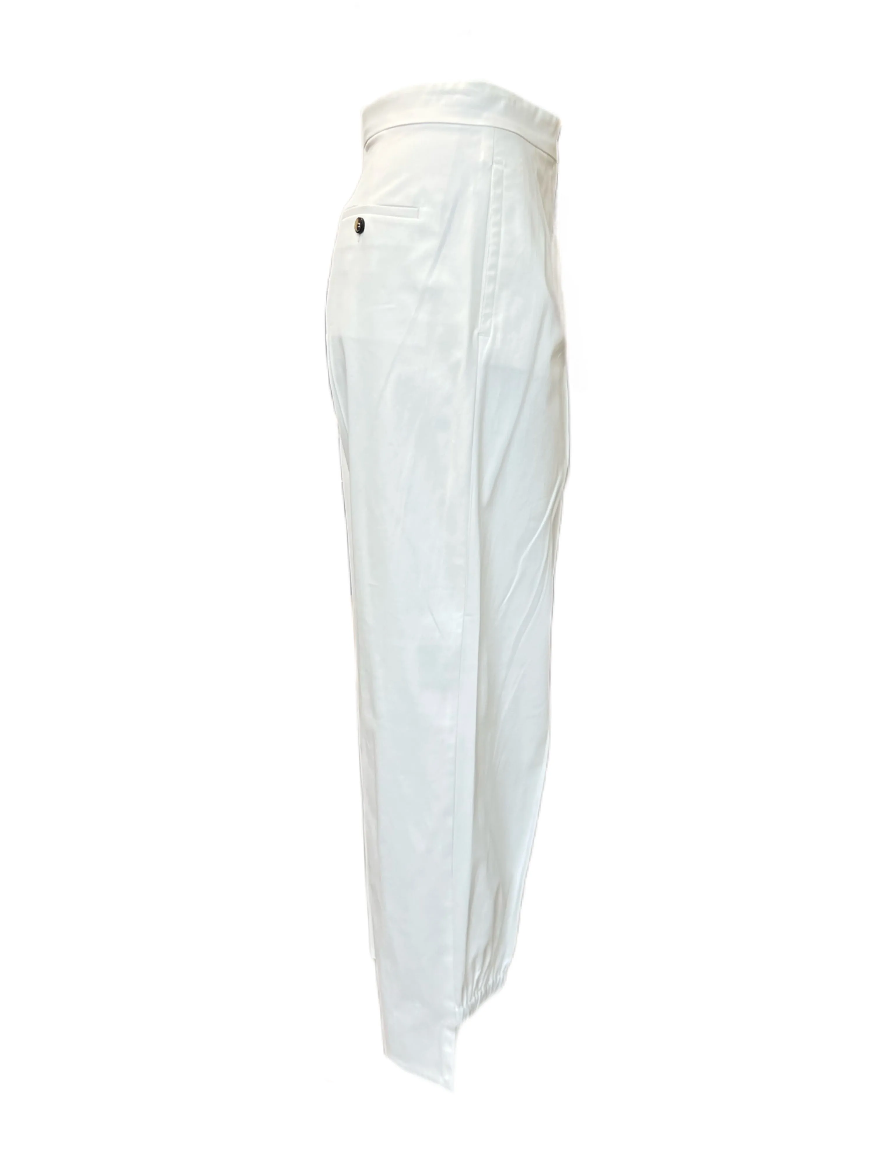 Max Mara Women's Silk Filly Cotton Blended Straight Pants 2 NWT