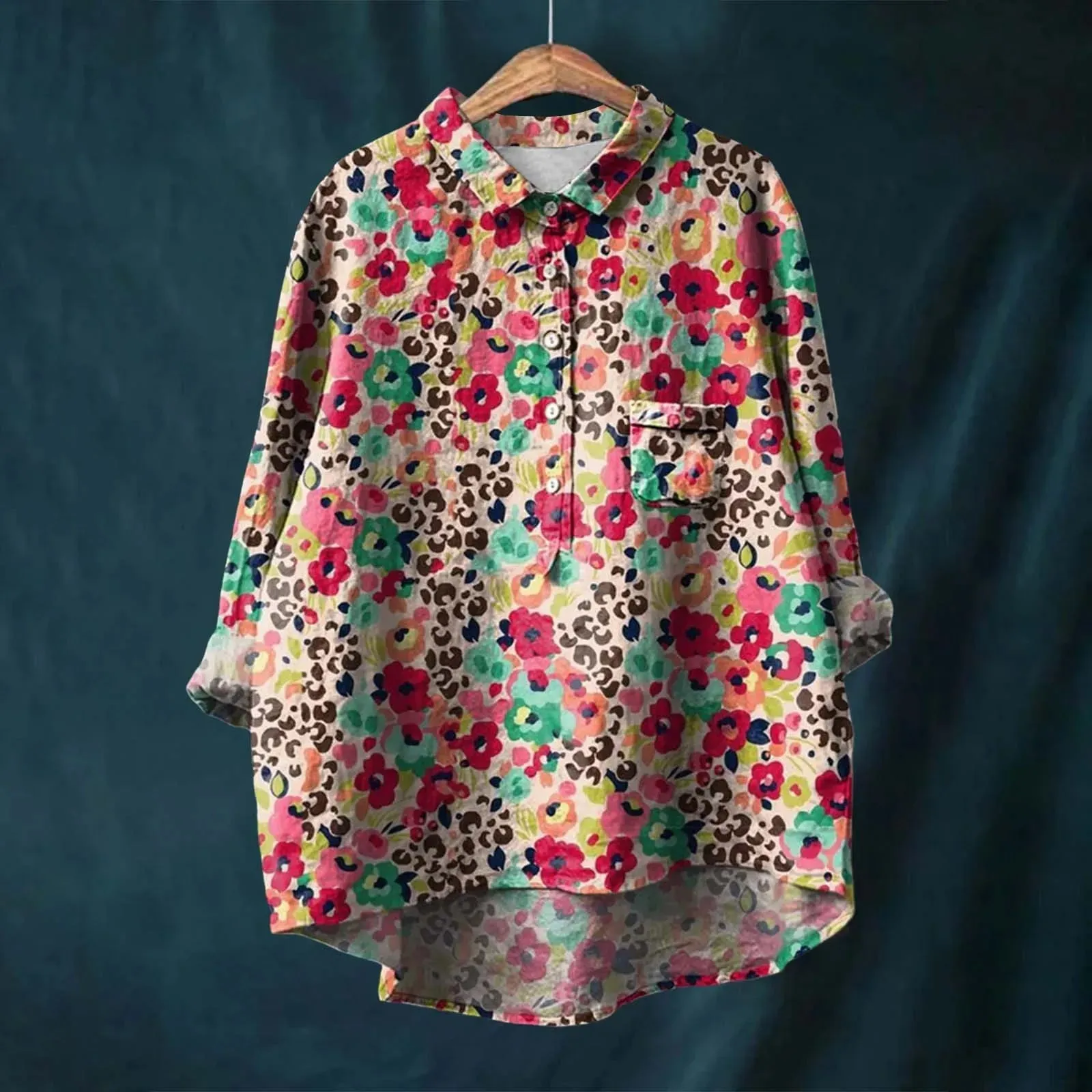 Megan | Elegant Floral Shirt