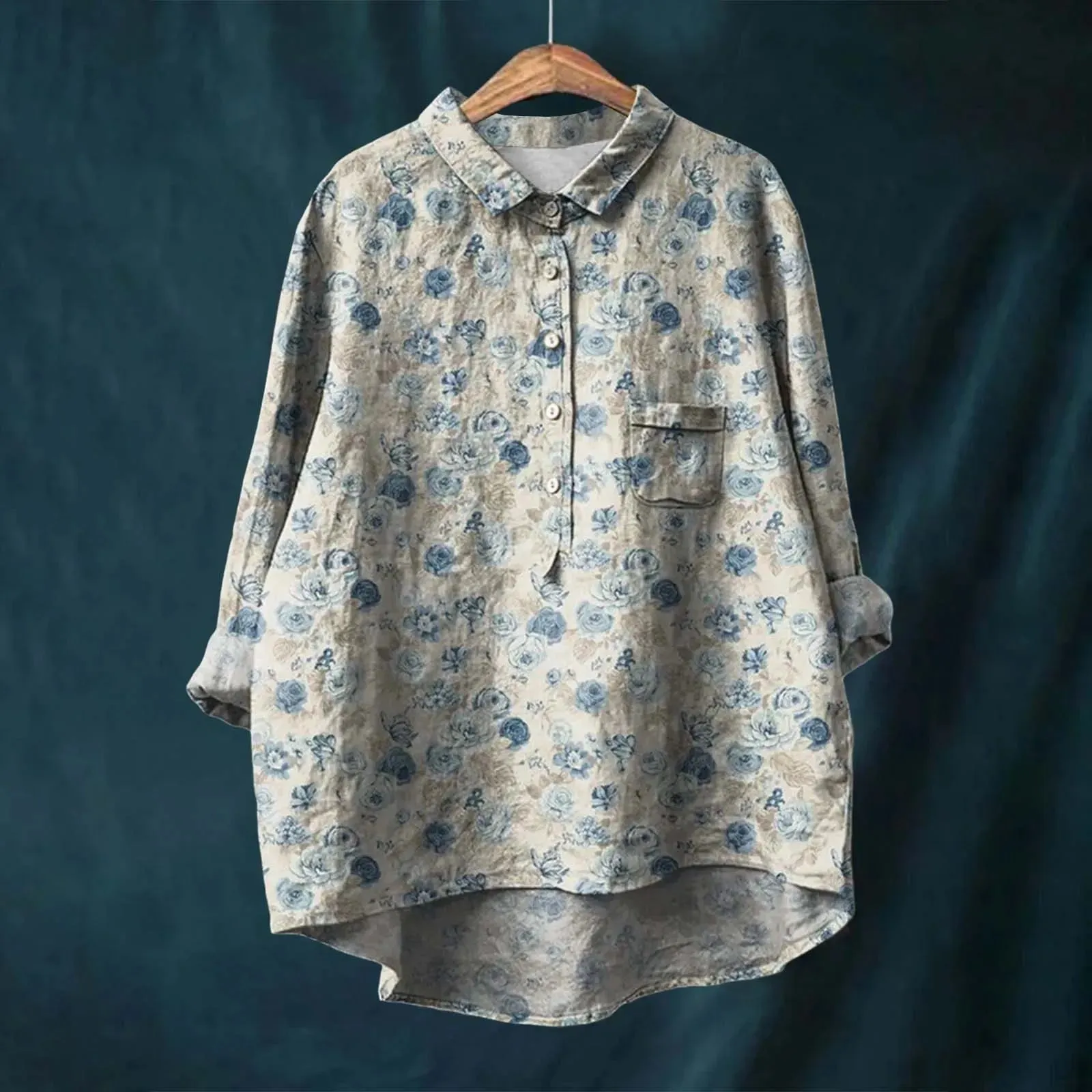 Megan | Elegant Floral Shirt