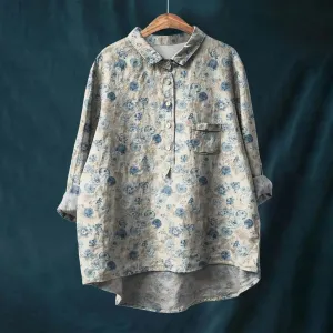 Megan | Elegant Floral Shirt