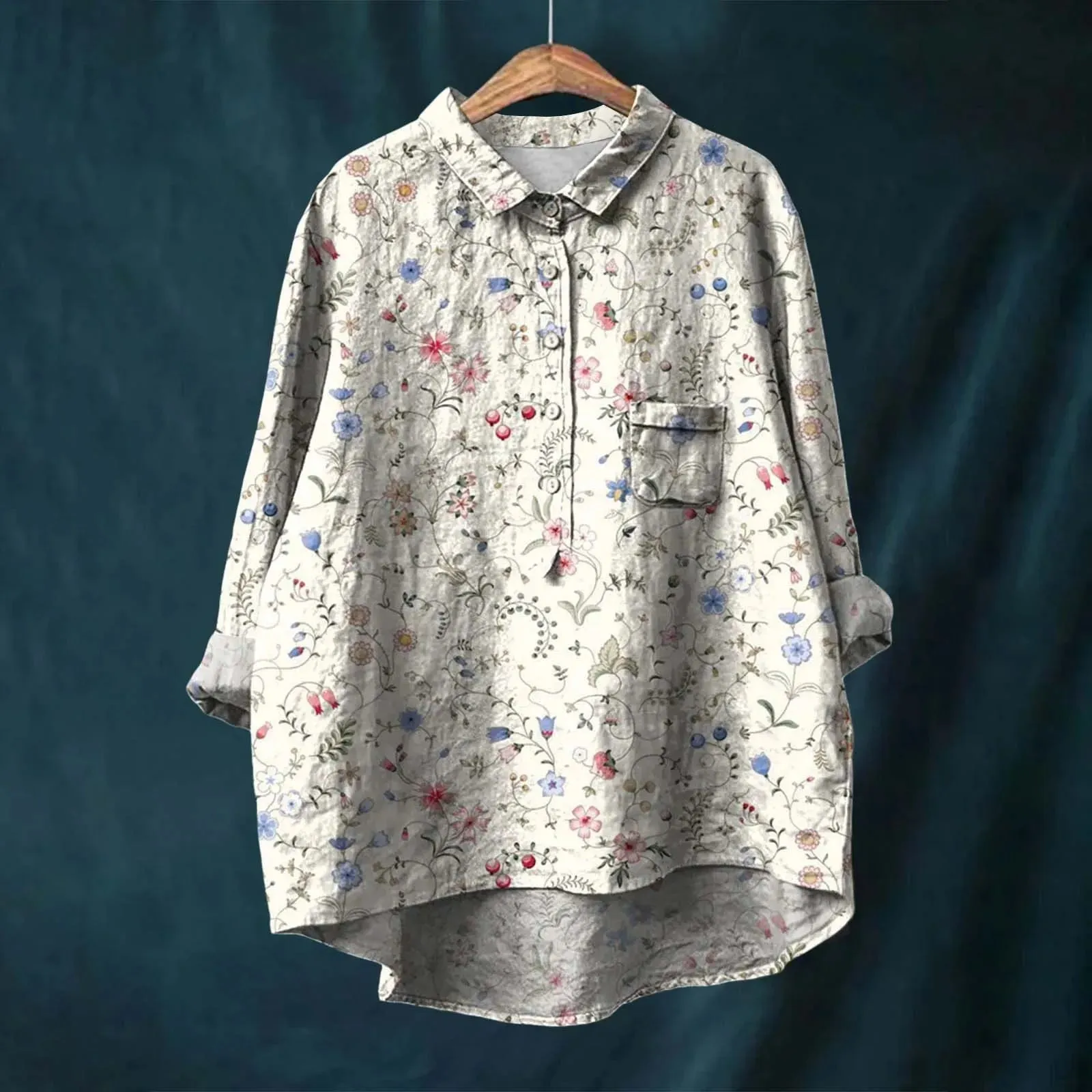 Megan | Elegant Floral Shirt