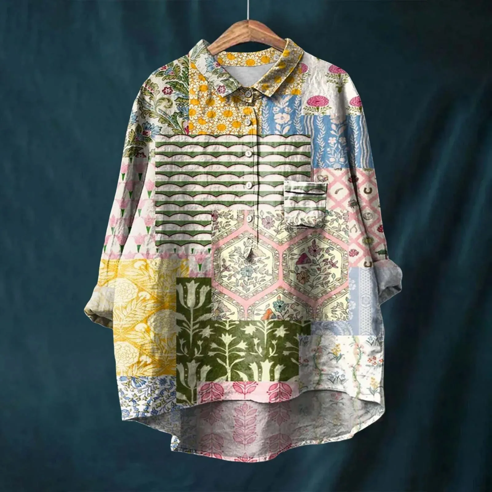 Megan | Elegant Floral Shirt