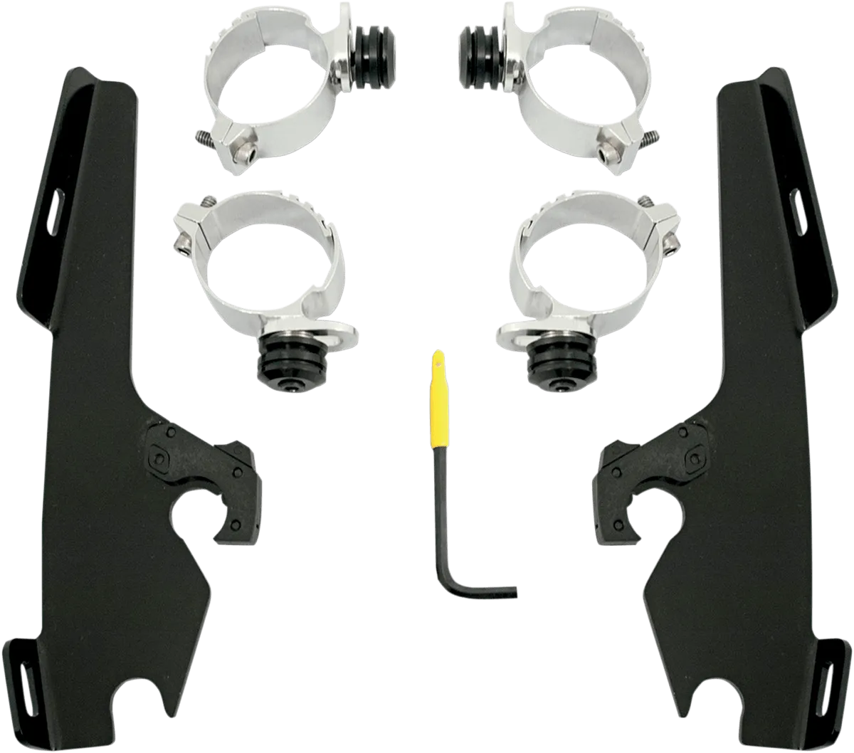 Memphis Shades MEB8875 Plates-Only Kit for Changing Sportshield to Fats/Slim - Black