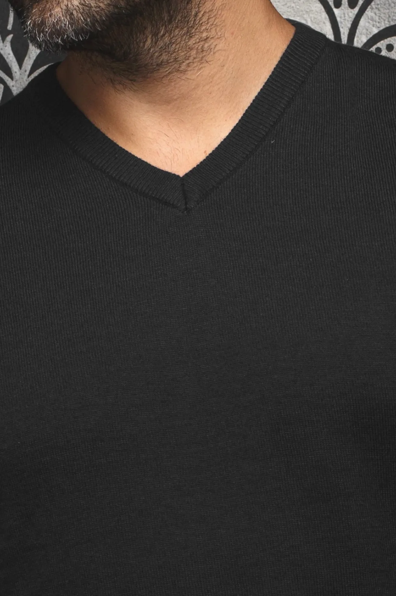 MERINO WOOL SWEATER | SAXONY, BLACK