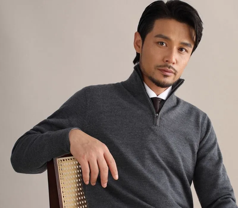 Merino Wool Turtleneck Sweater