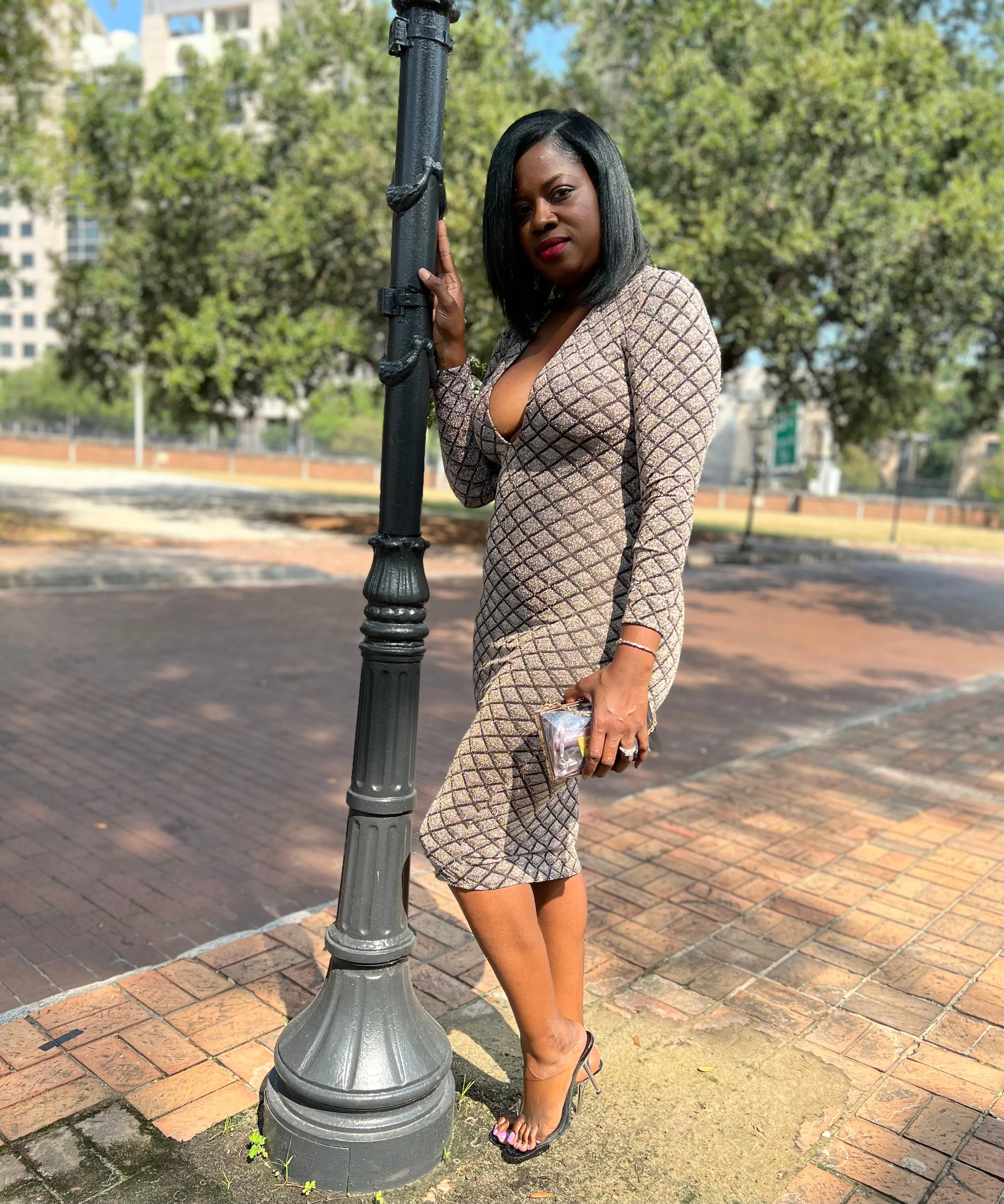 “Metallic Diamond” Midi (Clearance)