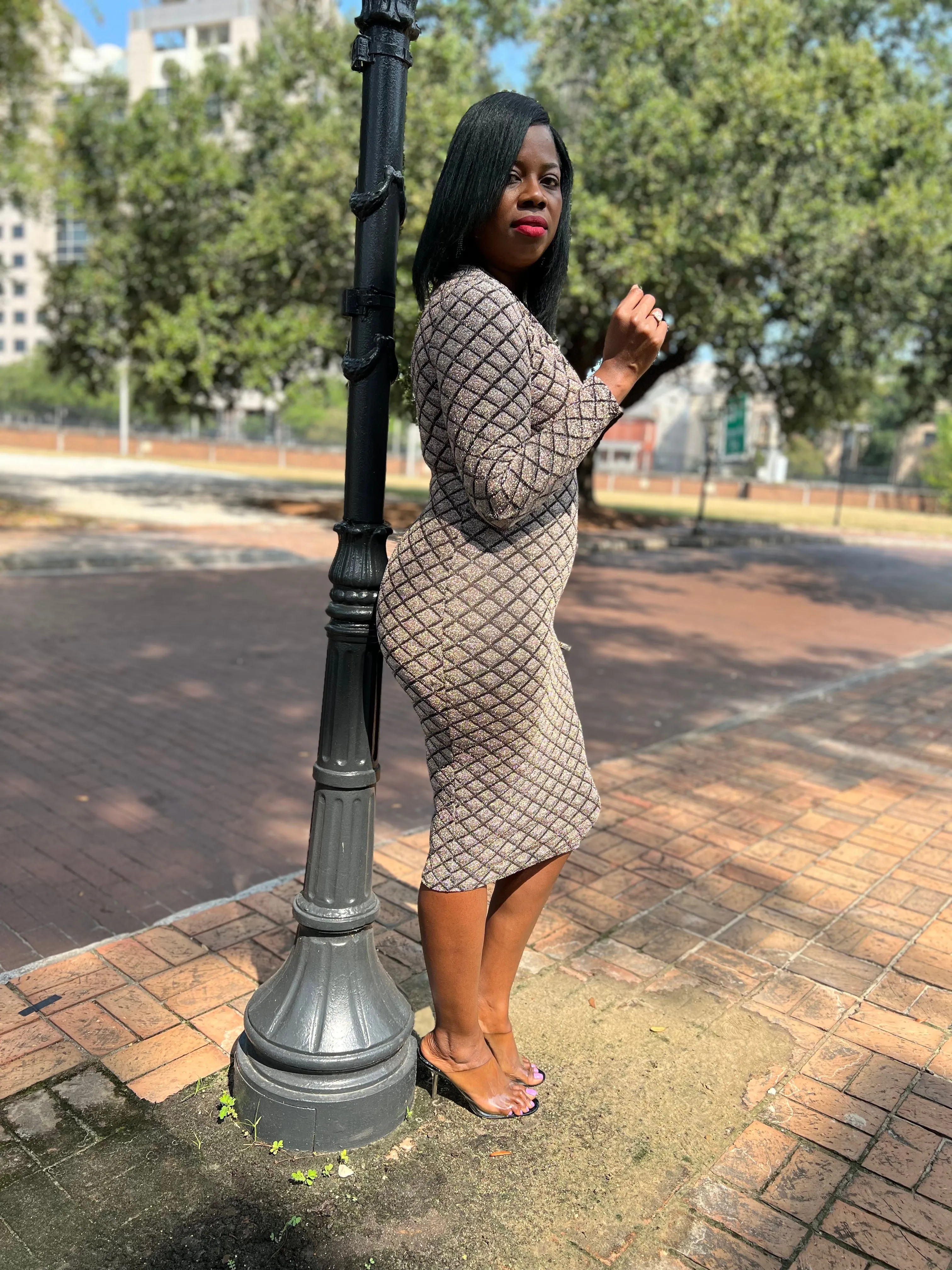 “Metallic Diamond” Midi (Clearance)