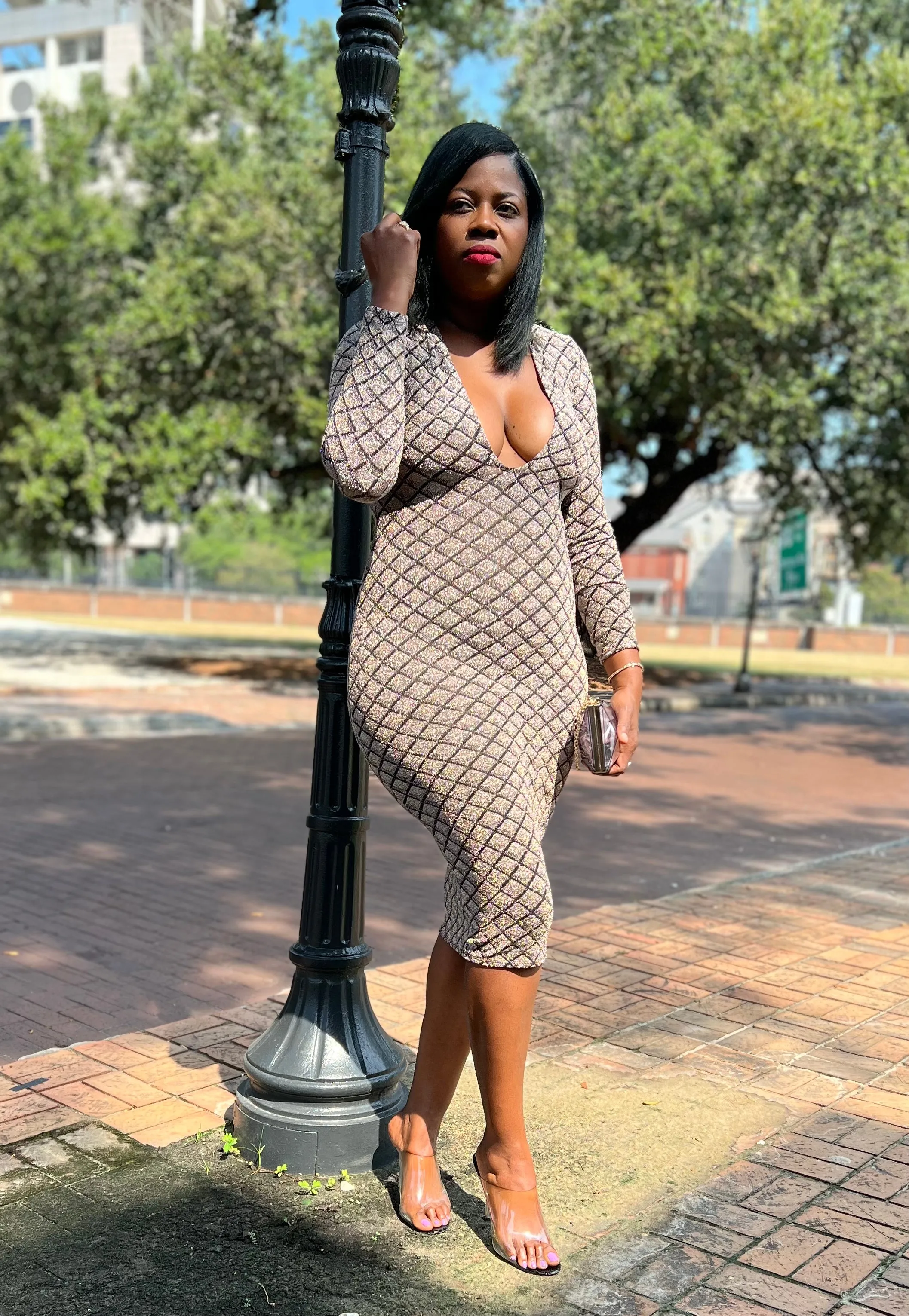 “Metallic Diamond” Midi (Clearance)