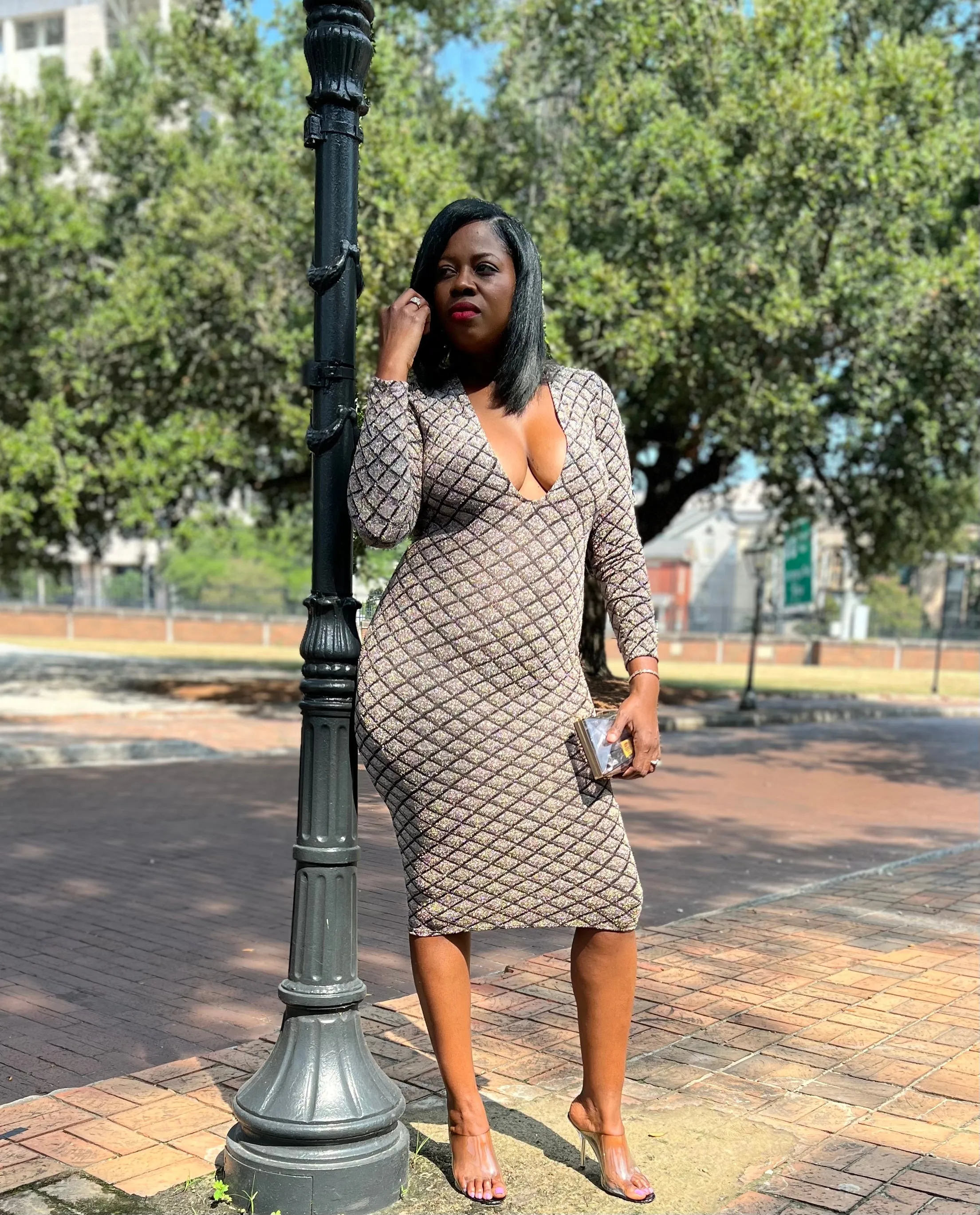 “Metallic Diamond” Midi (Clearance)