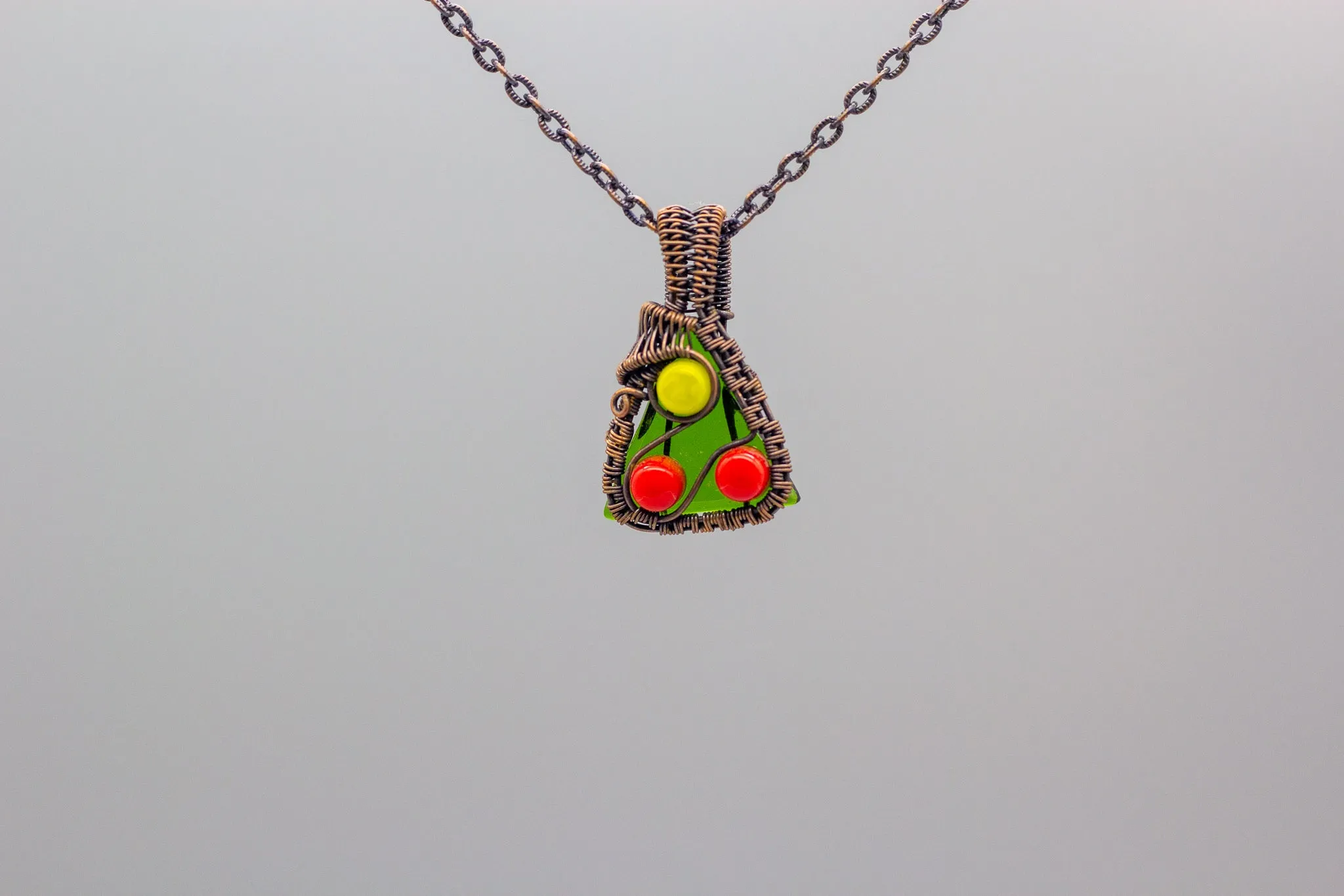 Mini Christmas Tree Copper Pendant