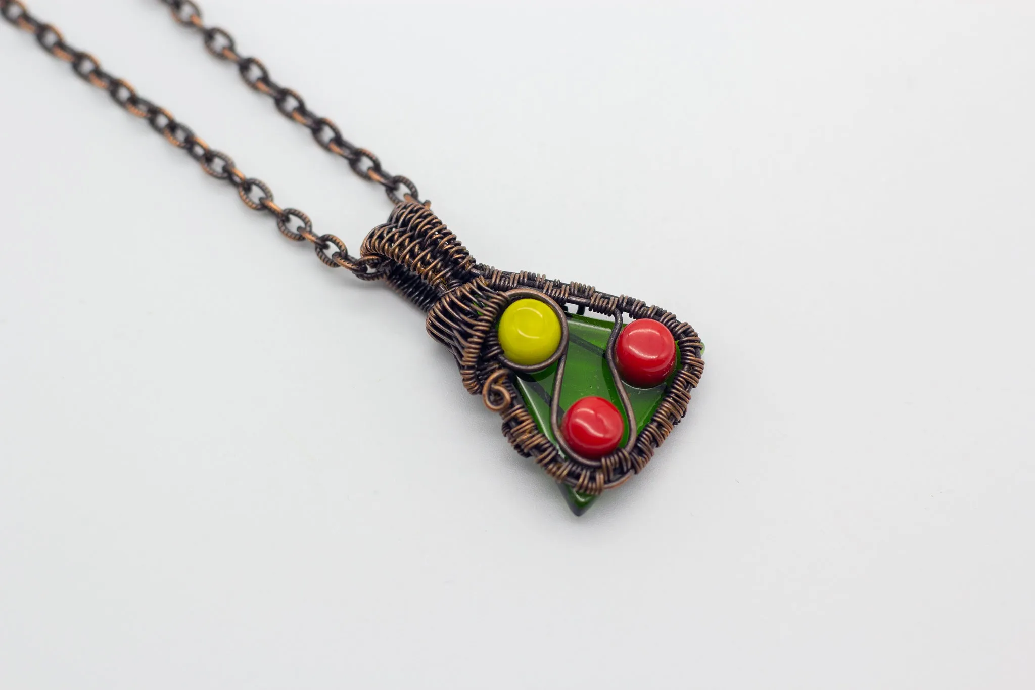 Mini Christmas Tree Copper Pendant