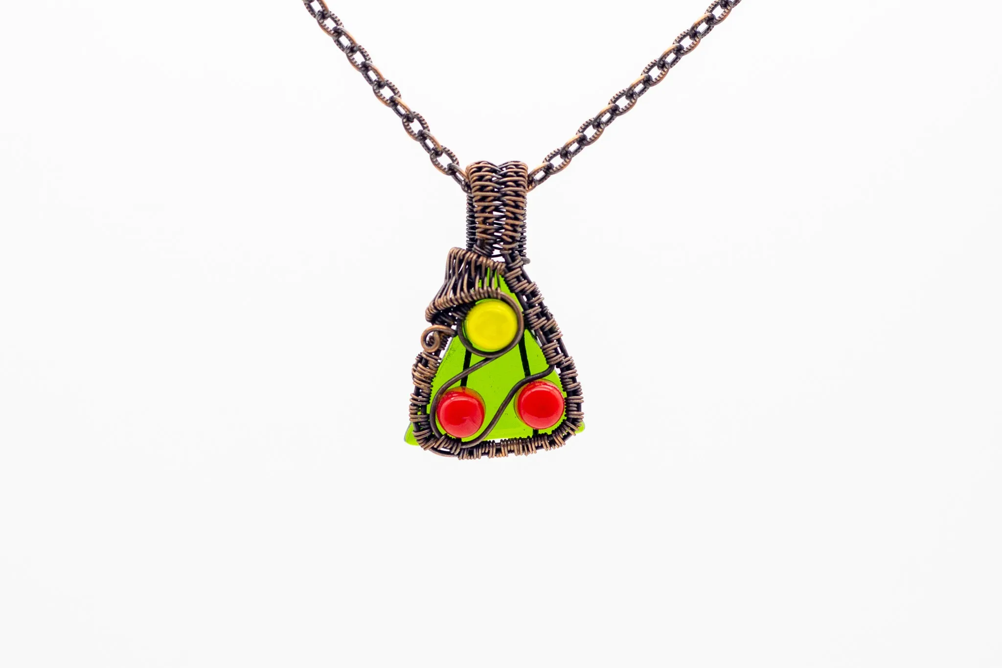 Mini Christmas Tree Copper Pendant