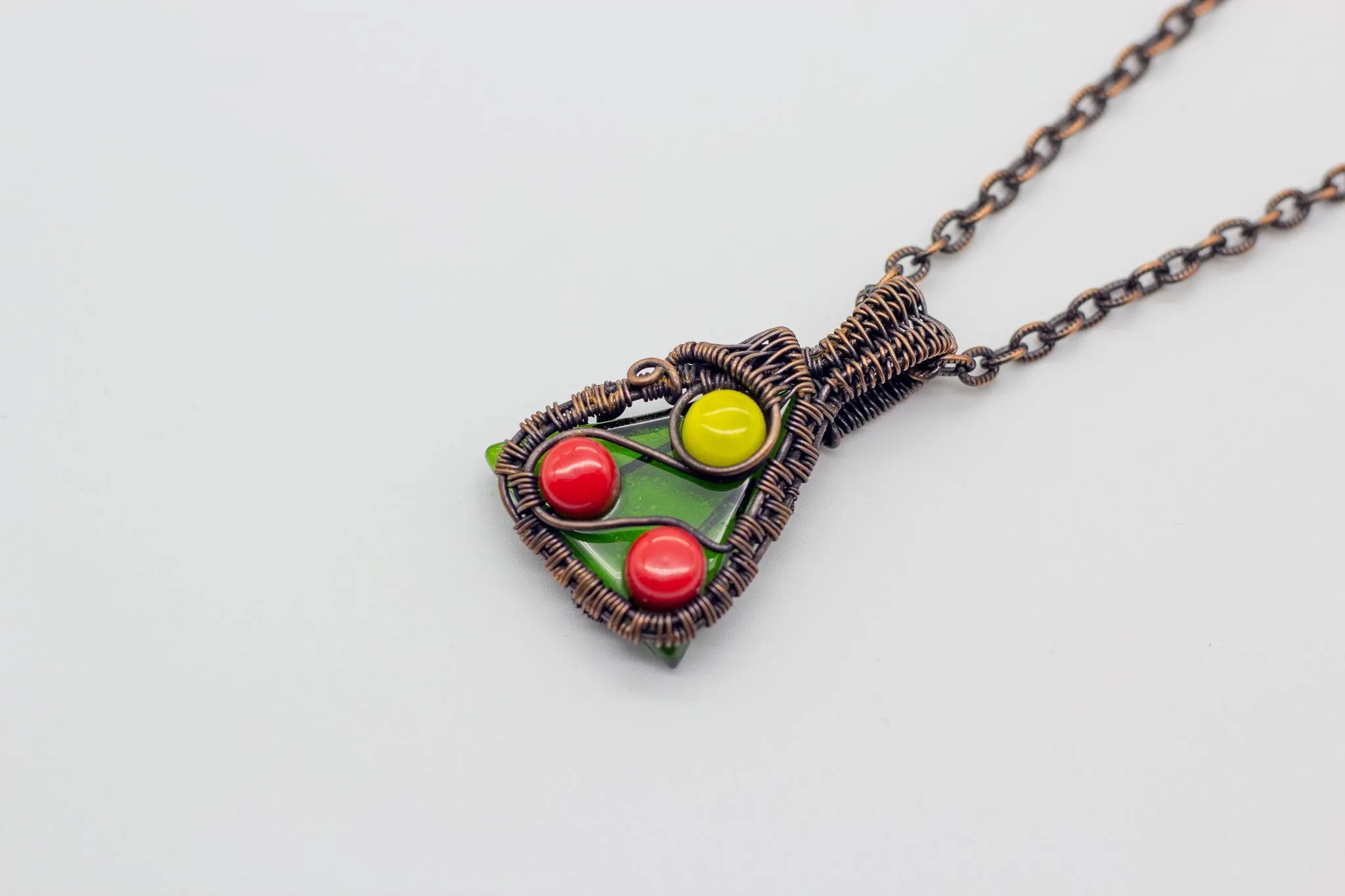 Mini Christmas Tree Copper Pendant