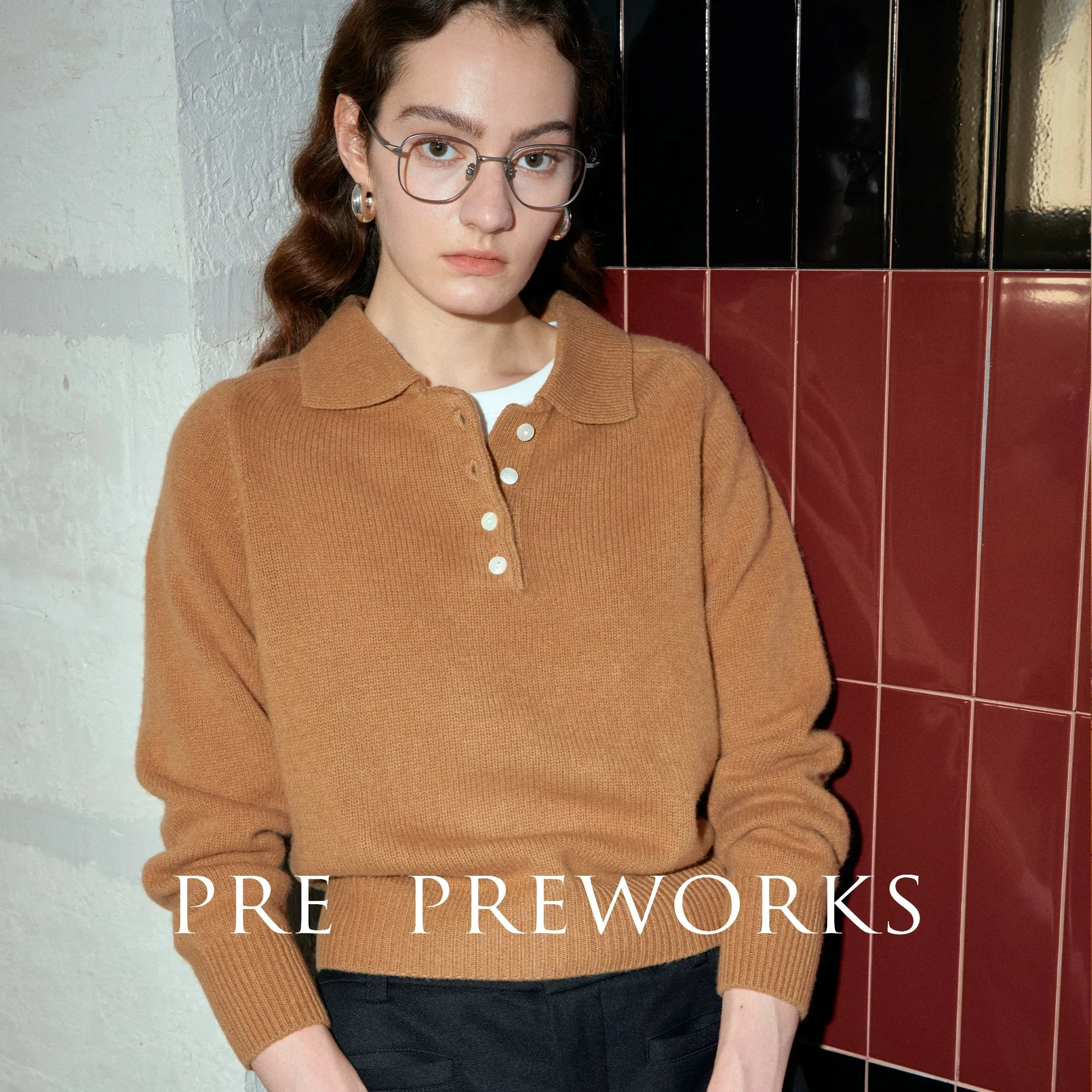 Modern Retro Polo Knit Sweater