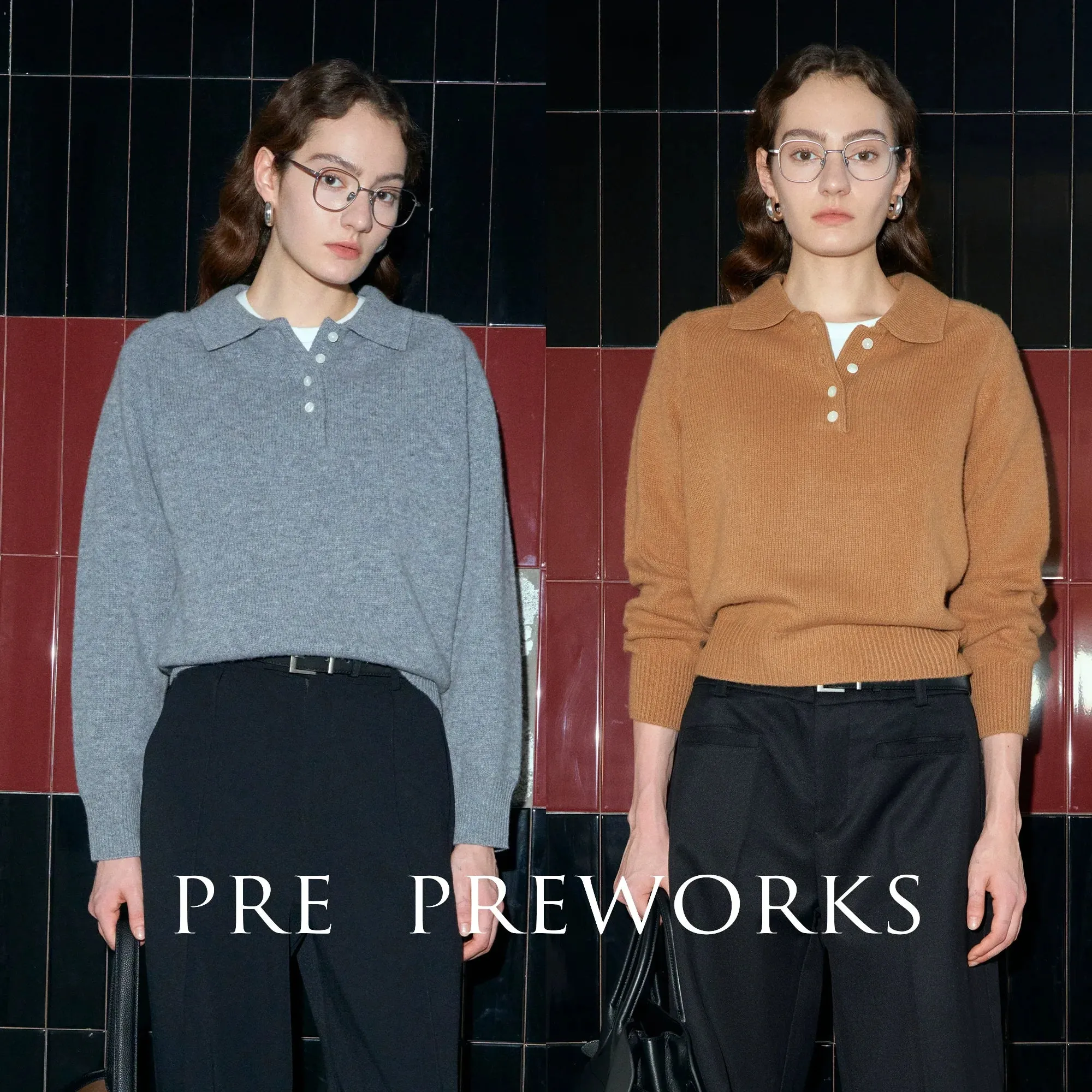 Modern Retro Polo Knit Sweater