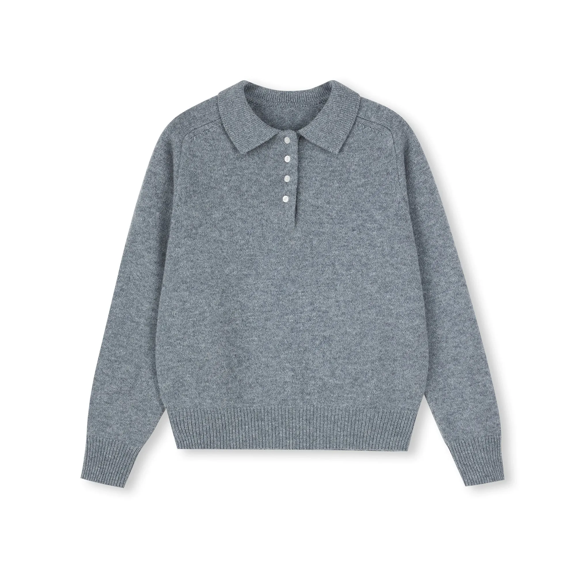 Modern Retro Polo Knit Sweater
