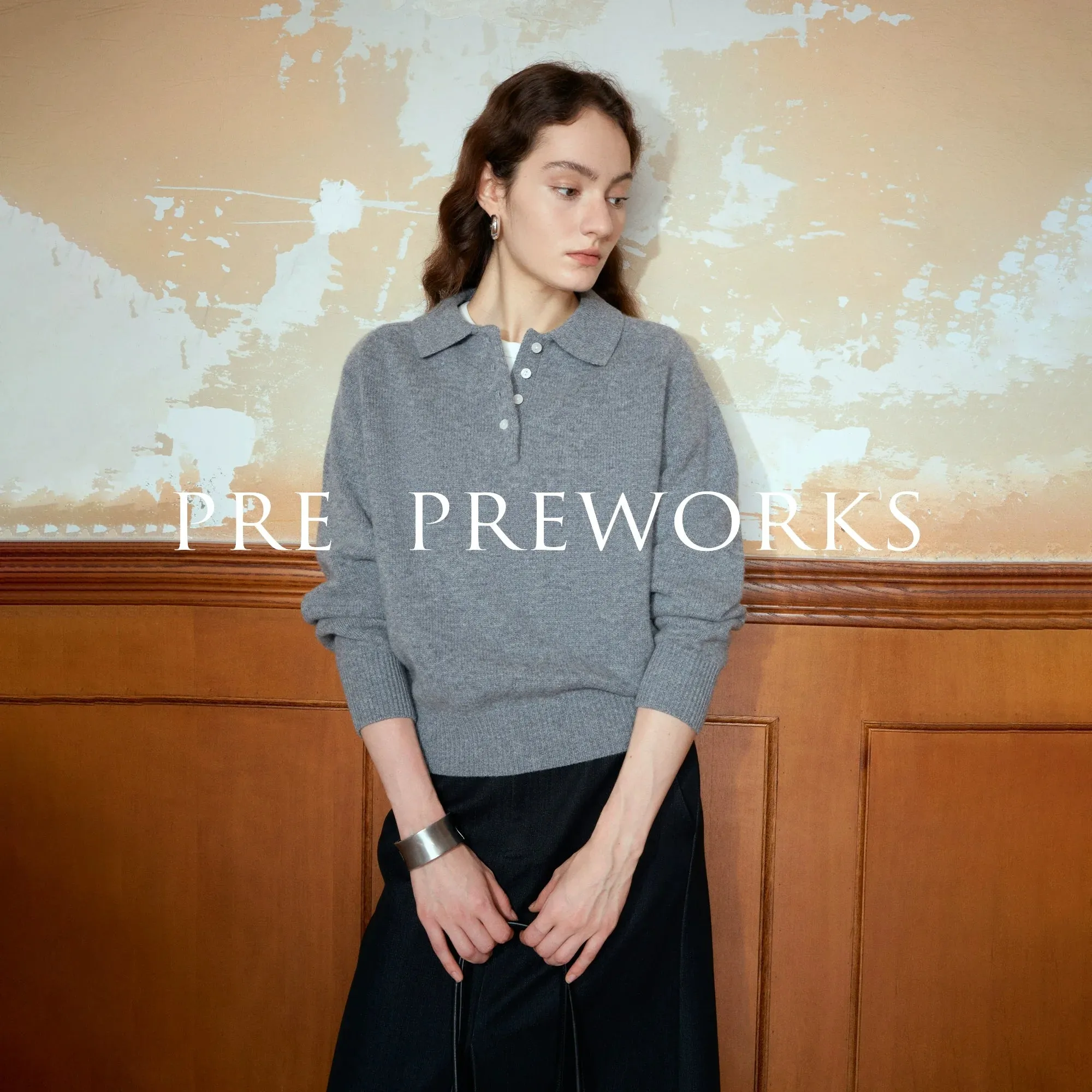 Modern Retro Polo Knit Sweater