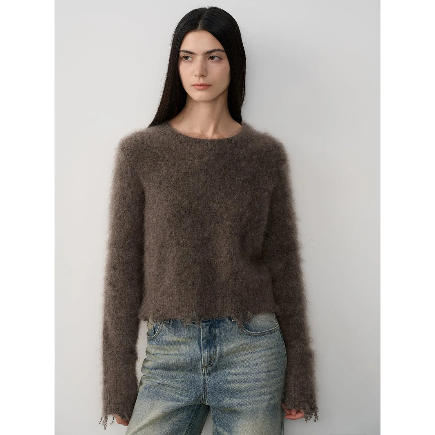 Mohair Knit Cardigan