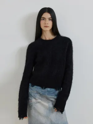 Mohair Knit Cardigan