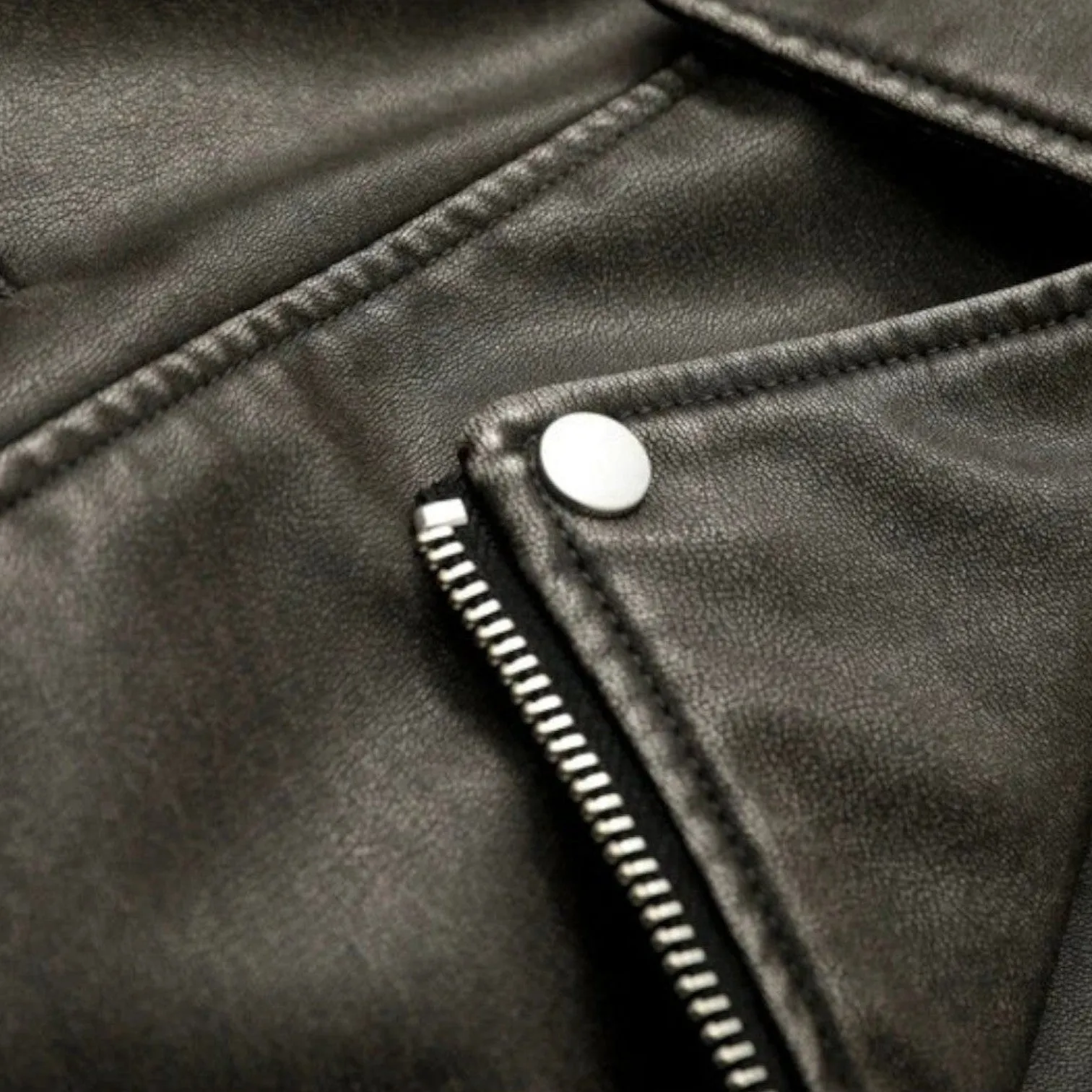 Monacogents | Vintage Grey Leather Belted Jacket