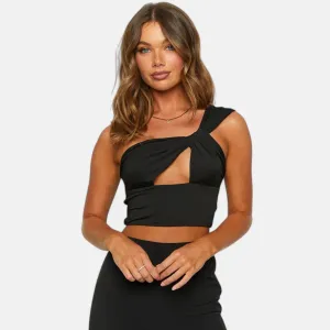 Monacogents | Women's Sexy One-Shoulder Hollow Open Back Top Nightclub Edition