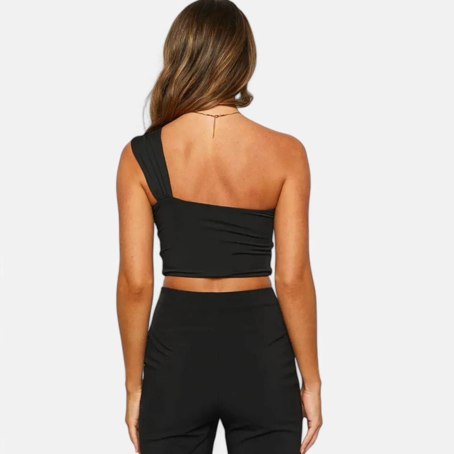 Monacogents | Women's Sexy One-Shoulder Hollow Open Back Top Nightclub Edition